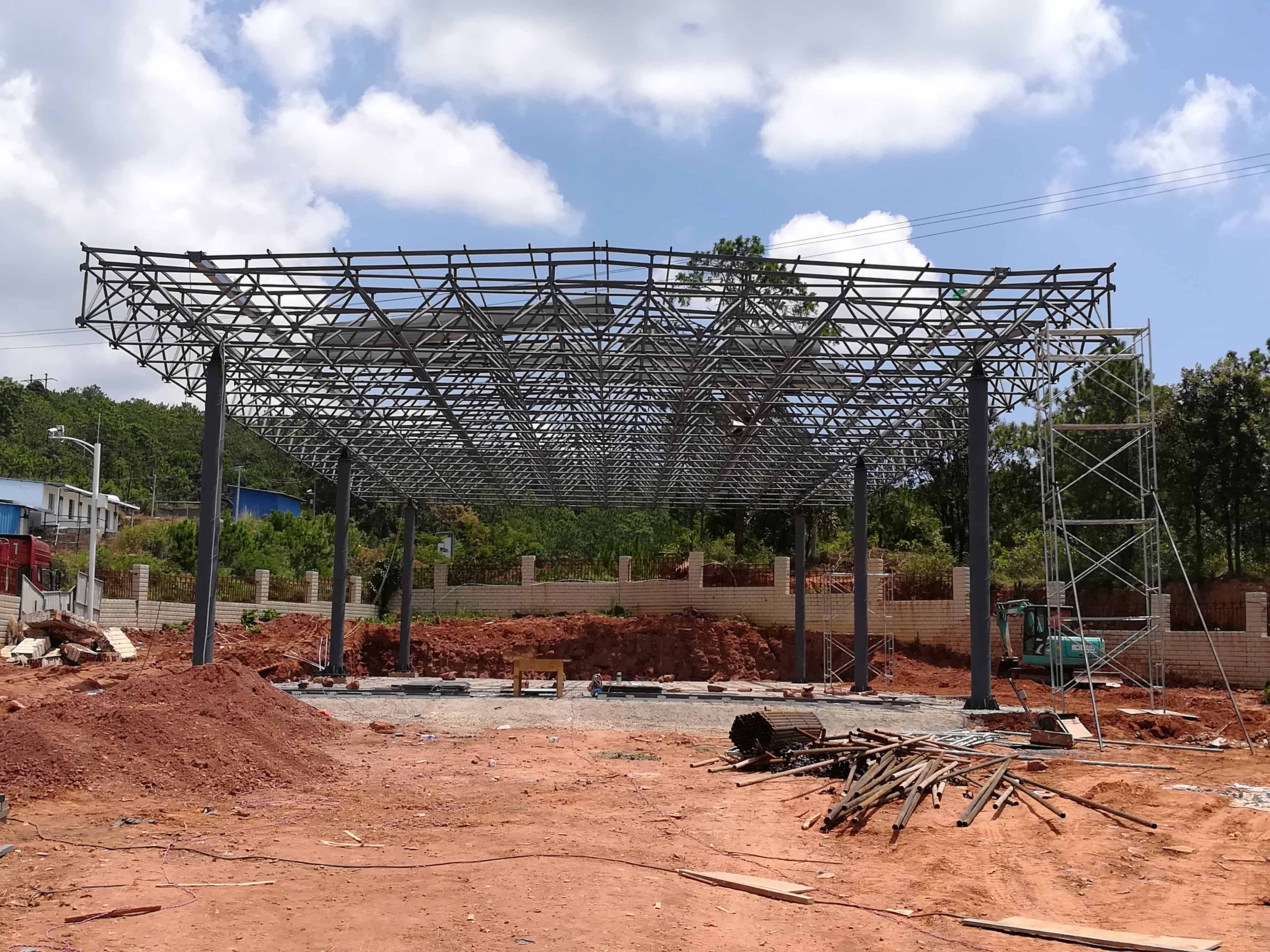 舞钢加油站网架屋面